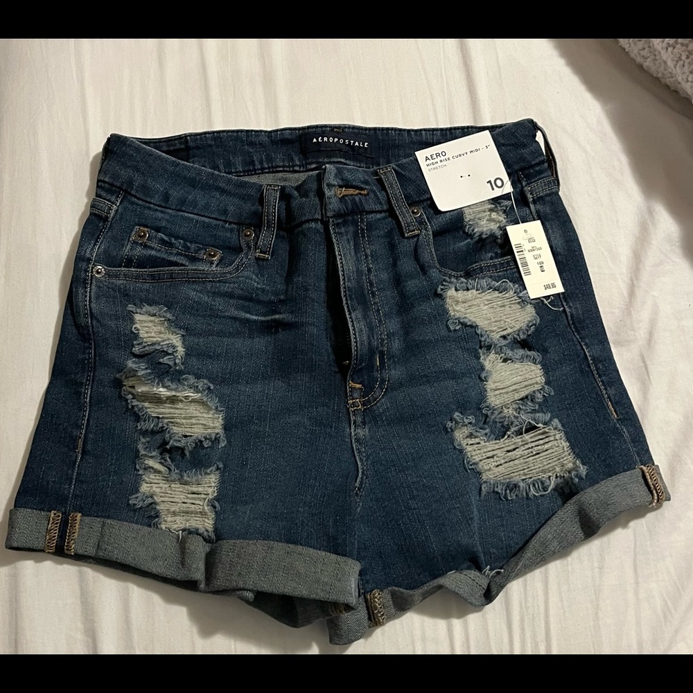 Brand new Aeropostale shorts size 10 - high rise curvy midi-